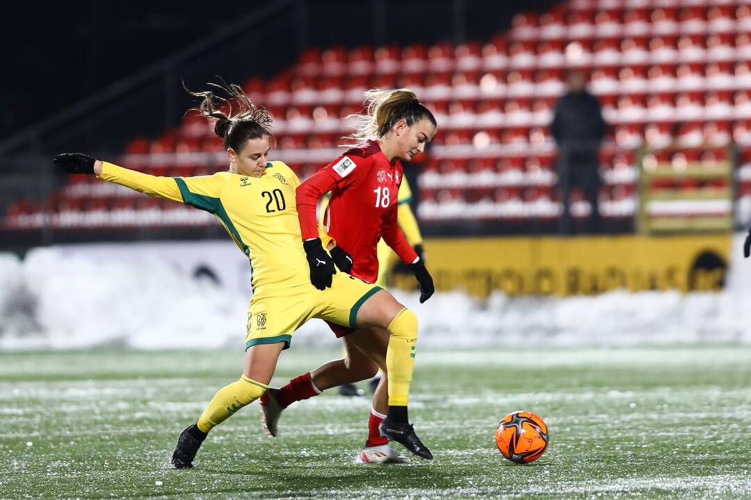 Pasaulio moterų futbolo čempionato atranka: Lietuva – Šveicarija 0:7
