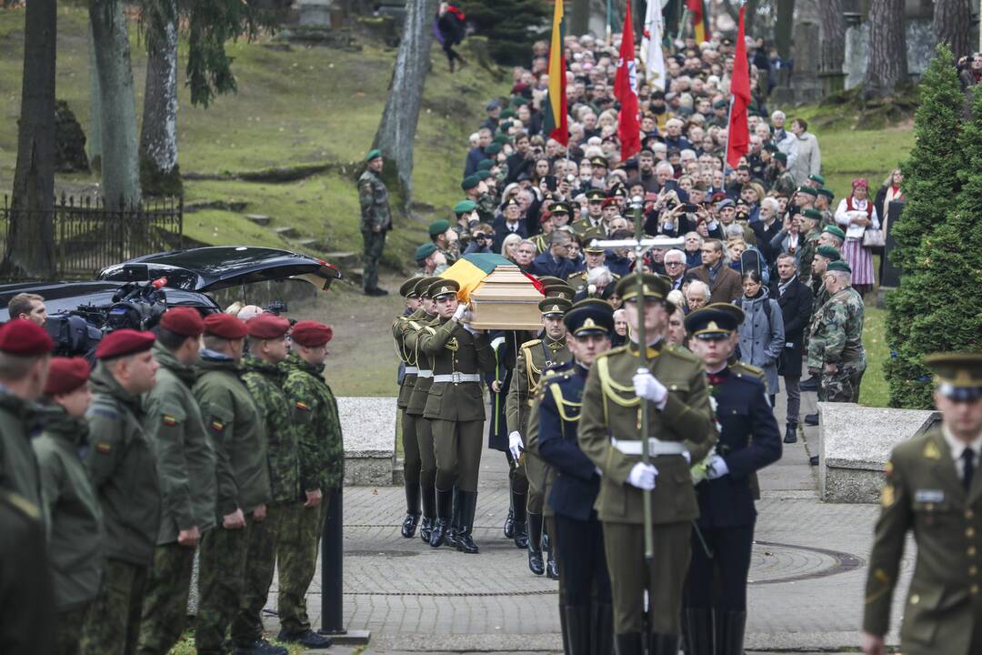 Antakalnio kapinėse palaidotas partizanas A. Kraujelis–Siaubūnas