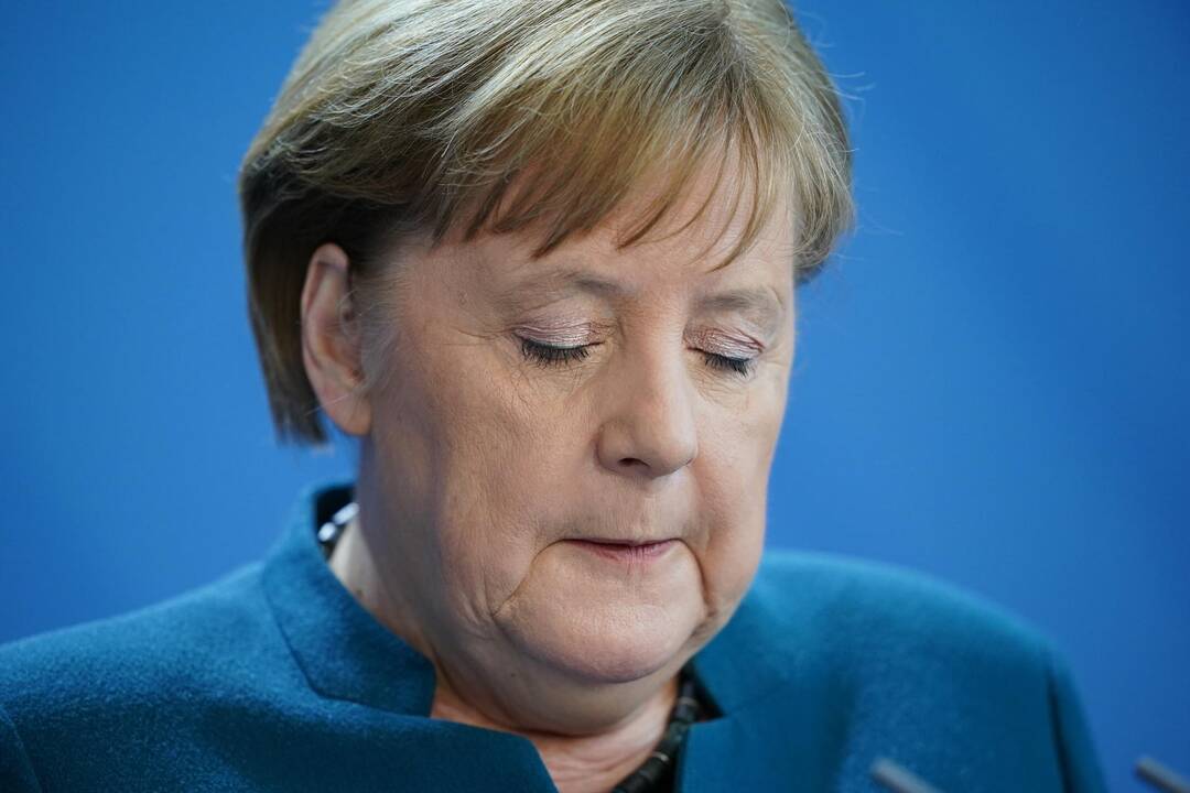 Pirmojo A. Merkel atlikto testo dėl koronaviruso rezultatai neigiami