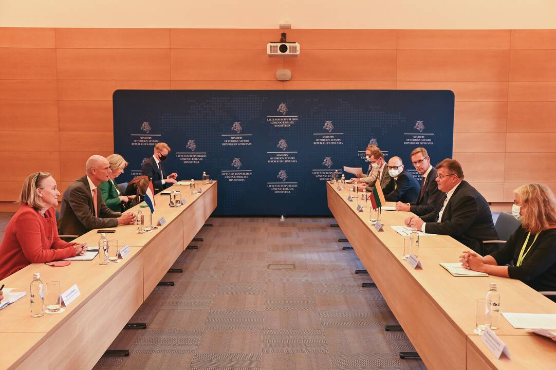 Stefas Blokas ir Linas Linkevičius