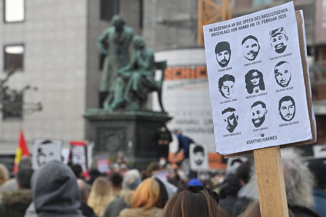 Vokietija mini pirmąsias kruvinų šaudynių Hanau metines