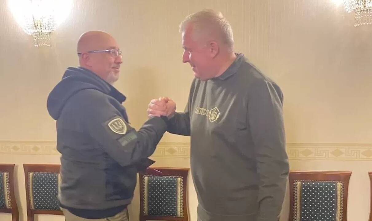  Oleksejus Reznikovas ir Arvydas Anušauskas