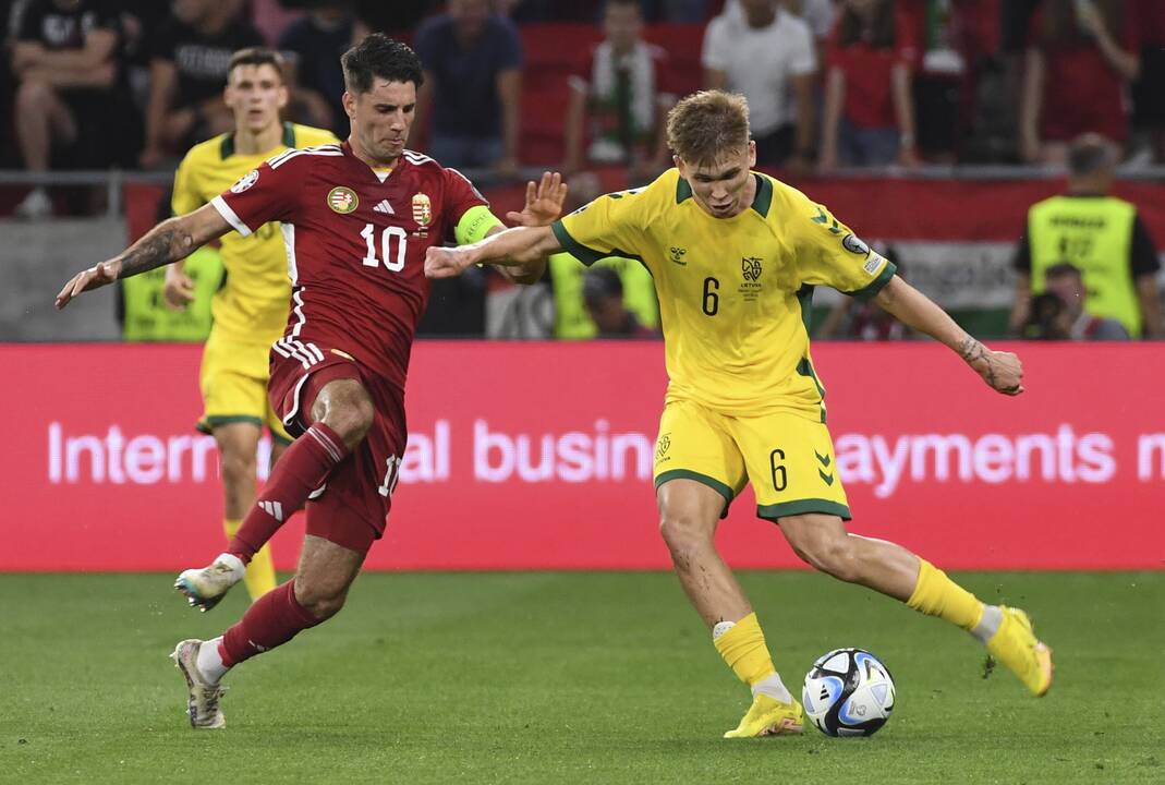 Europos futbolo čempionato atranka: Vengrija – Lietuva 2:0