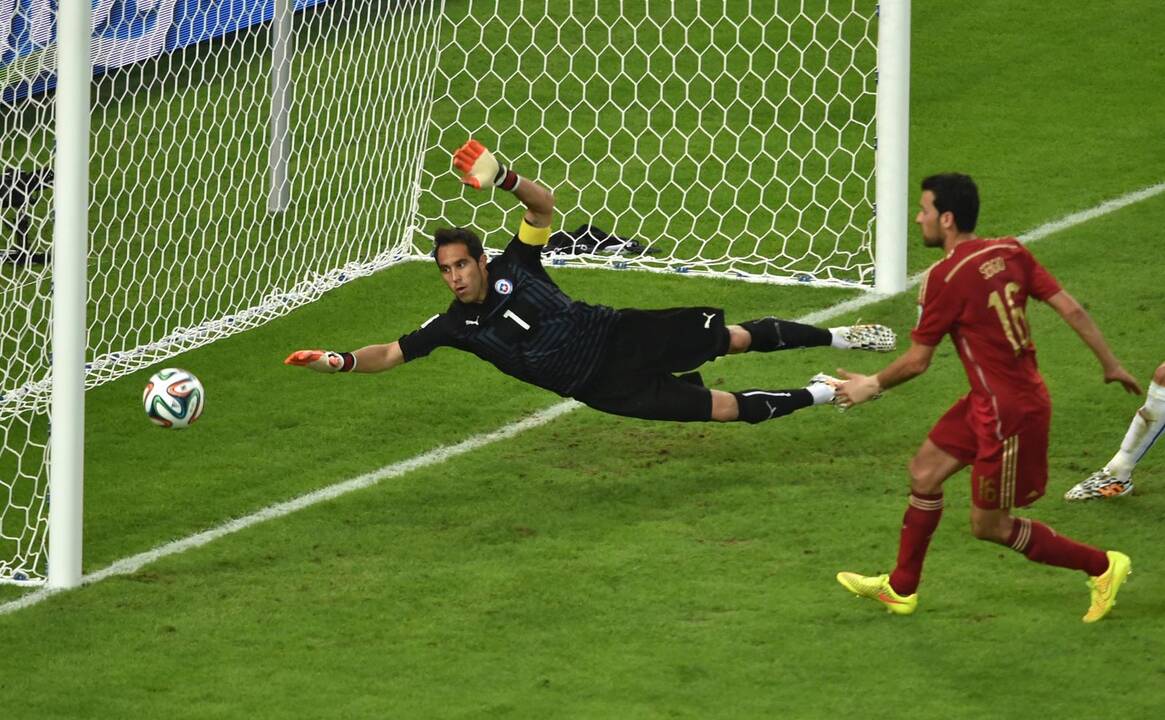 Pasaulio futbolo čempionatas: Ispanija - Čilė