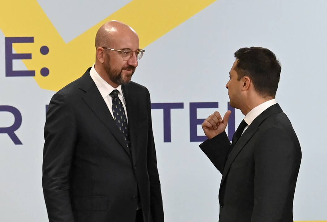  Charlesas Michelis ir Volodymyras Zelenskis