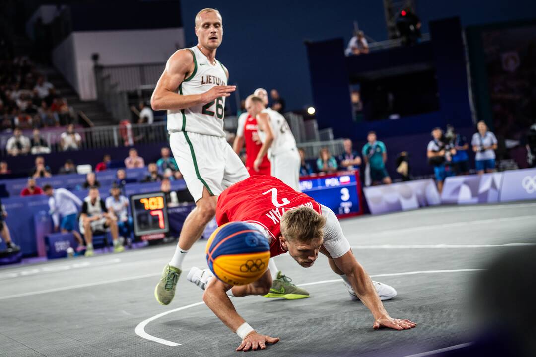 Lietuvos 3x3 krepšinio rinktinė įveikė lenkus