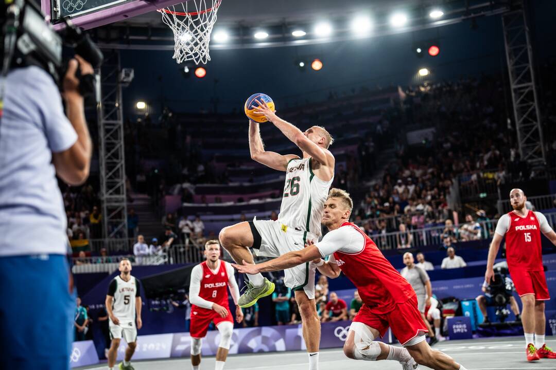 Lietuvos 3x3 krepšinio rinktinė įveikė lenkus