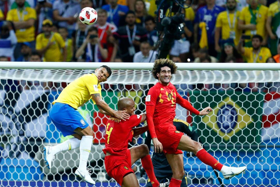 Pasaulio futbolo čempionato ketvirtfinalis: Belgija – Brazilija 2:1