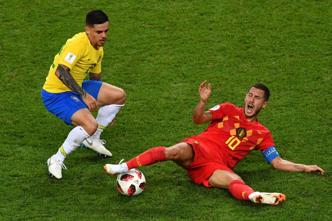 Pasaulio futbolo čempionato ketvirtfinalis: Belgija – Brazilija 2:1