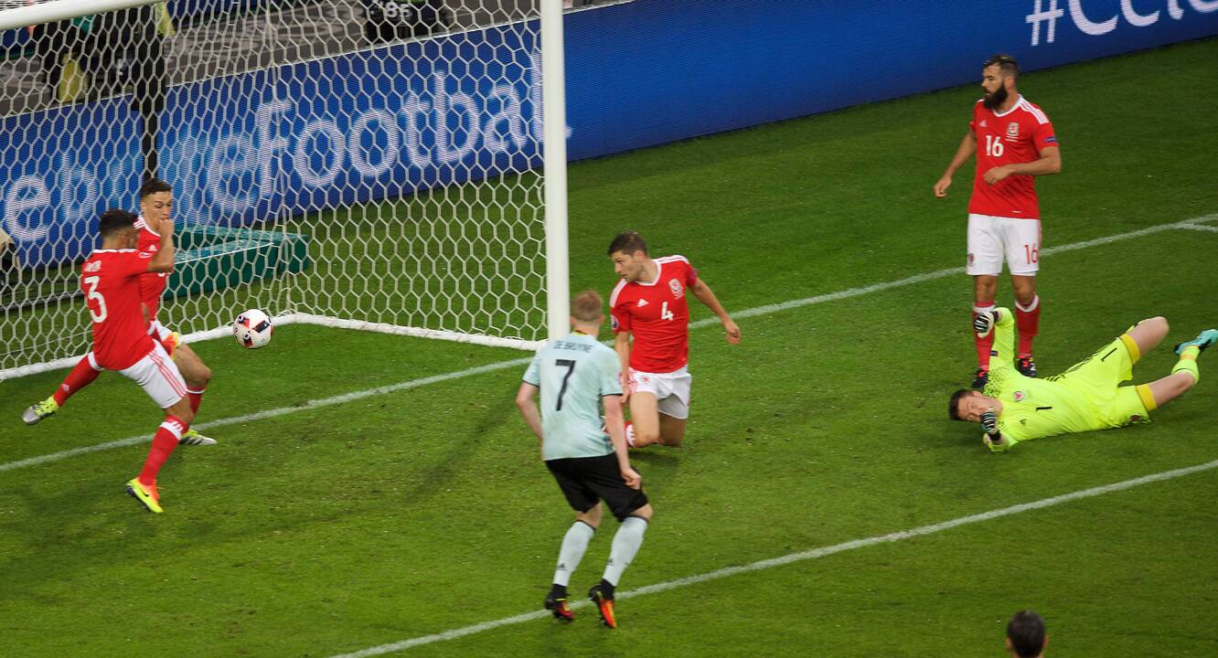 Euro 2016: Velsas - Belgija 3:1