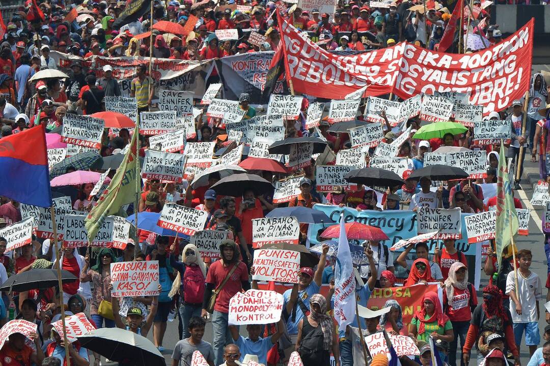 Tarptautinės darbo dienos protestai pasaulyje