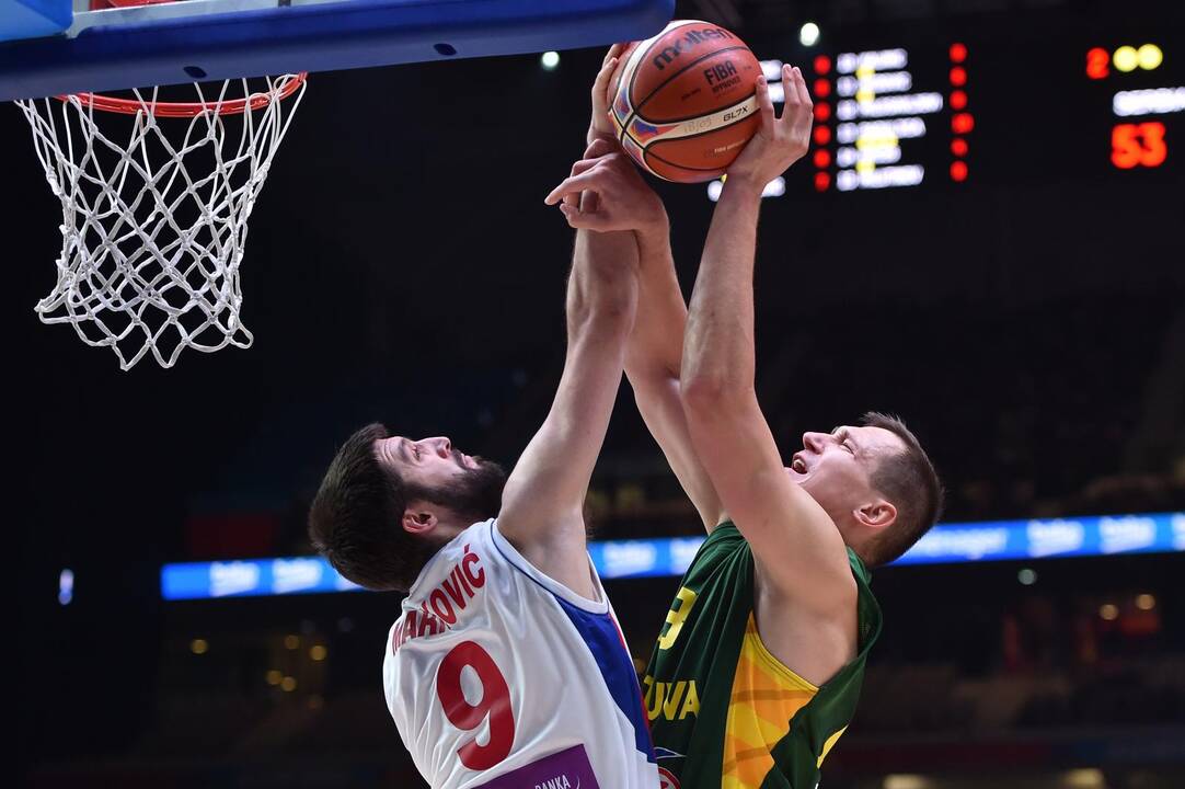 Europos čempionato pusfinalis: Lietuva - Serbija 67:64