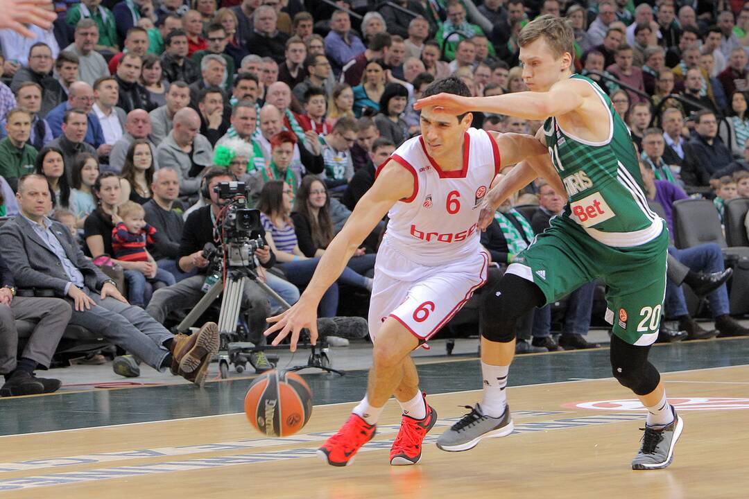 Eurolygos TOP-16 rungtynėse Kauno „Žalgiris“ 75:73 įveikė Bambergo „Brose Basket“ (Vokietija).