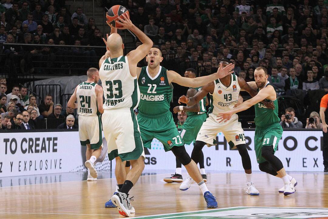 Eurolyga: „Žalgiris“ – „Panathinaikos“ 80:74