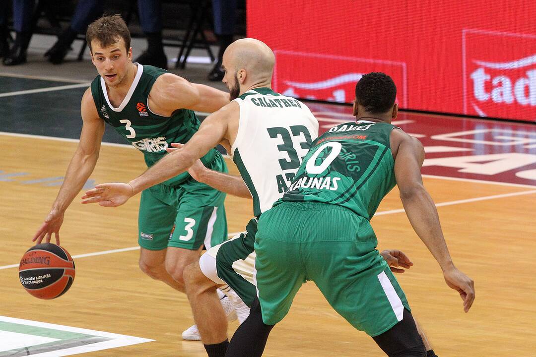 Eurolyga: „Žalgiris“ – „Panathinaikos“ 80:74