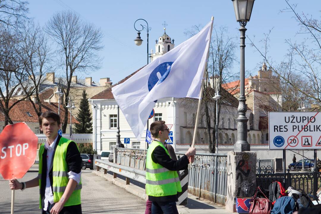 Užupis sun trenksmu mini 17-ąją „Nepriklausomybės“ dieną
