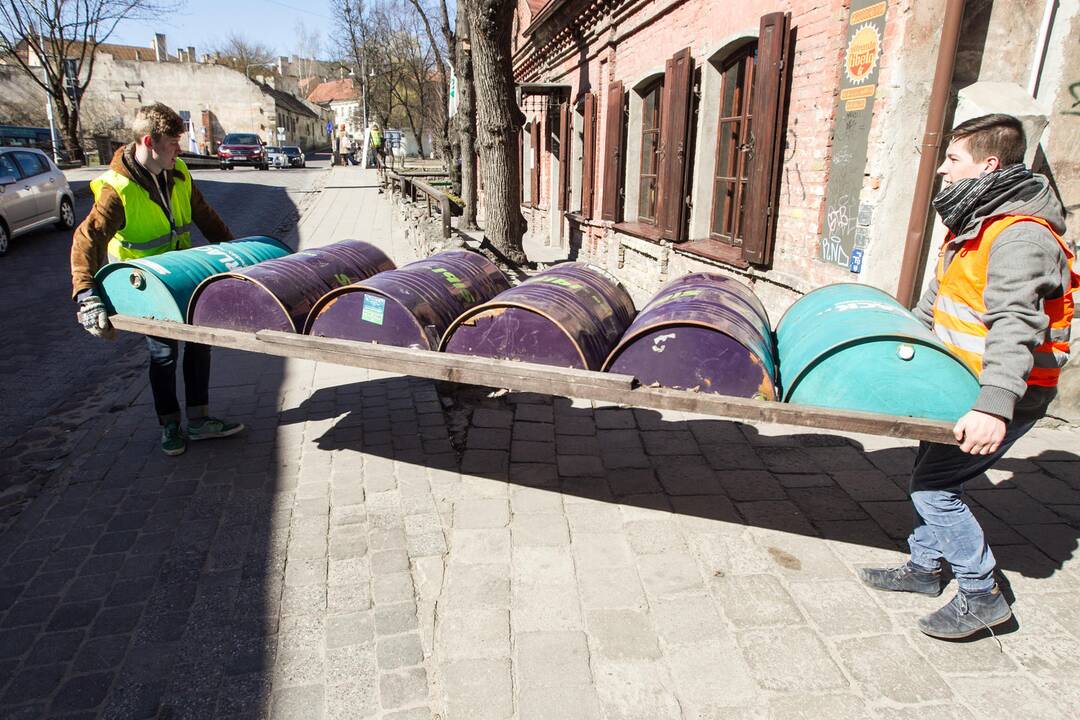 Užupis sun trenksmu mini 17-ąją „Nepriklausomybės“ dieną