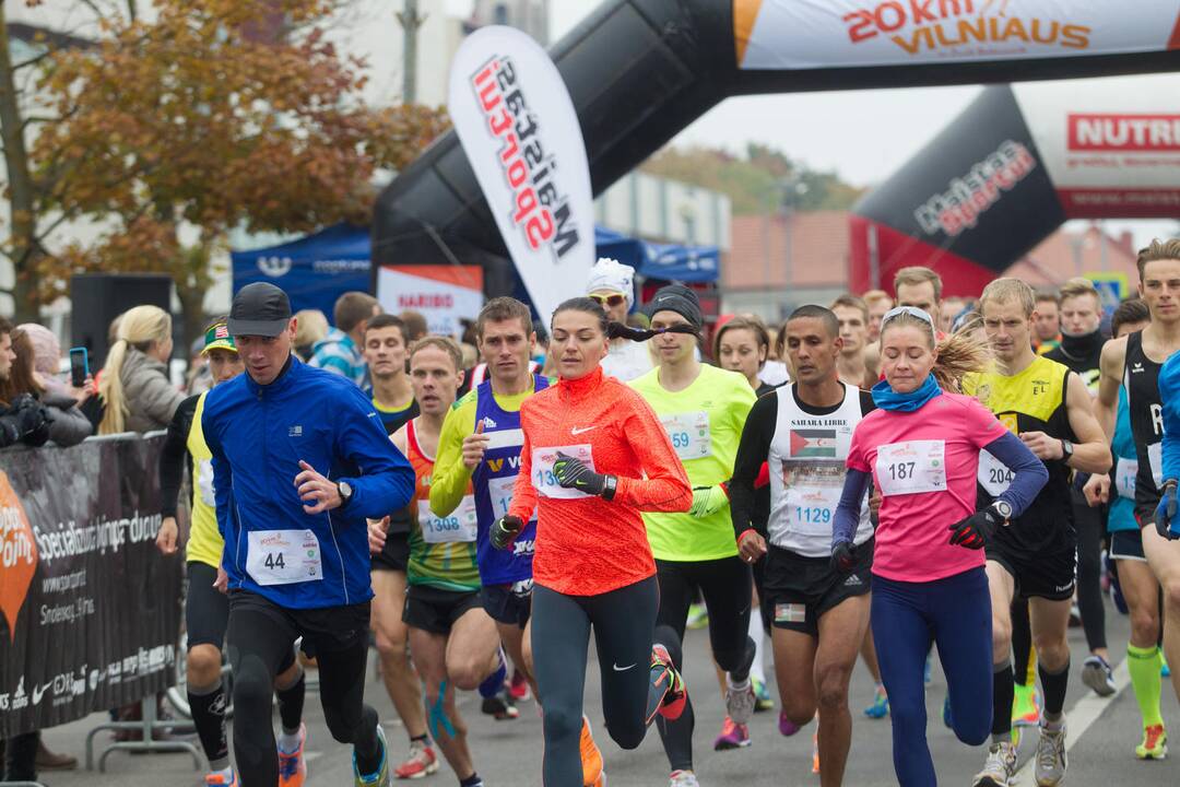 Vilniaus 20 km bėgimas su Ž.Balčiūnaite