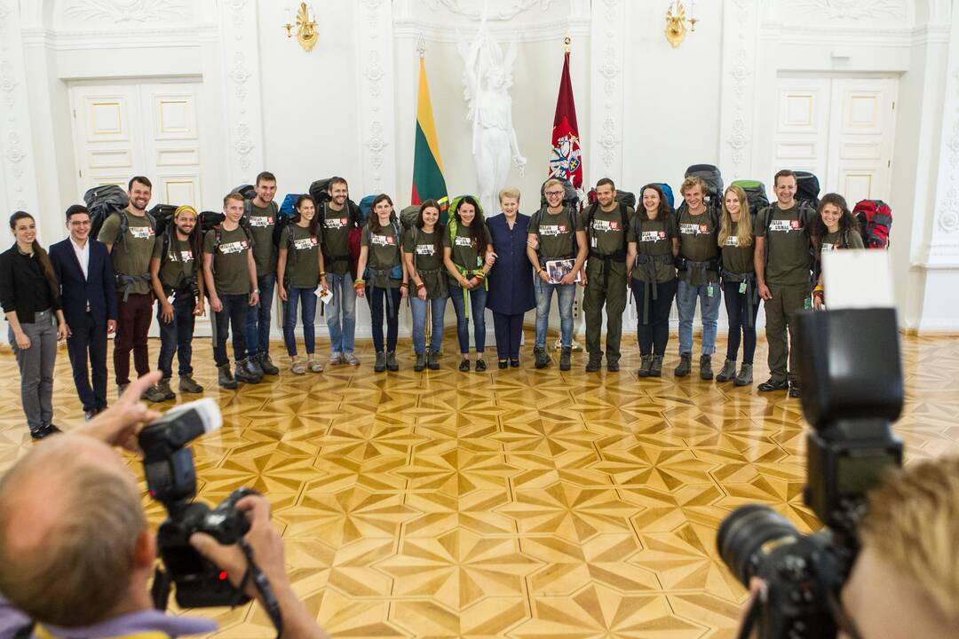 Prezidentė sutiko „Misijos Sibiras“ dalyvius