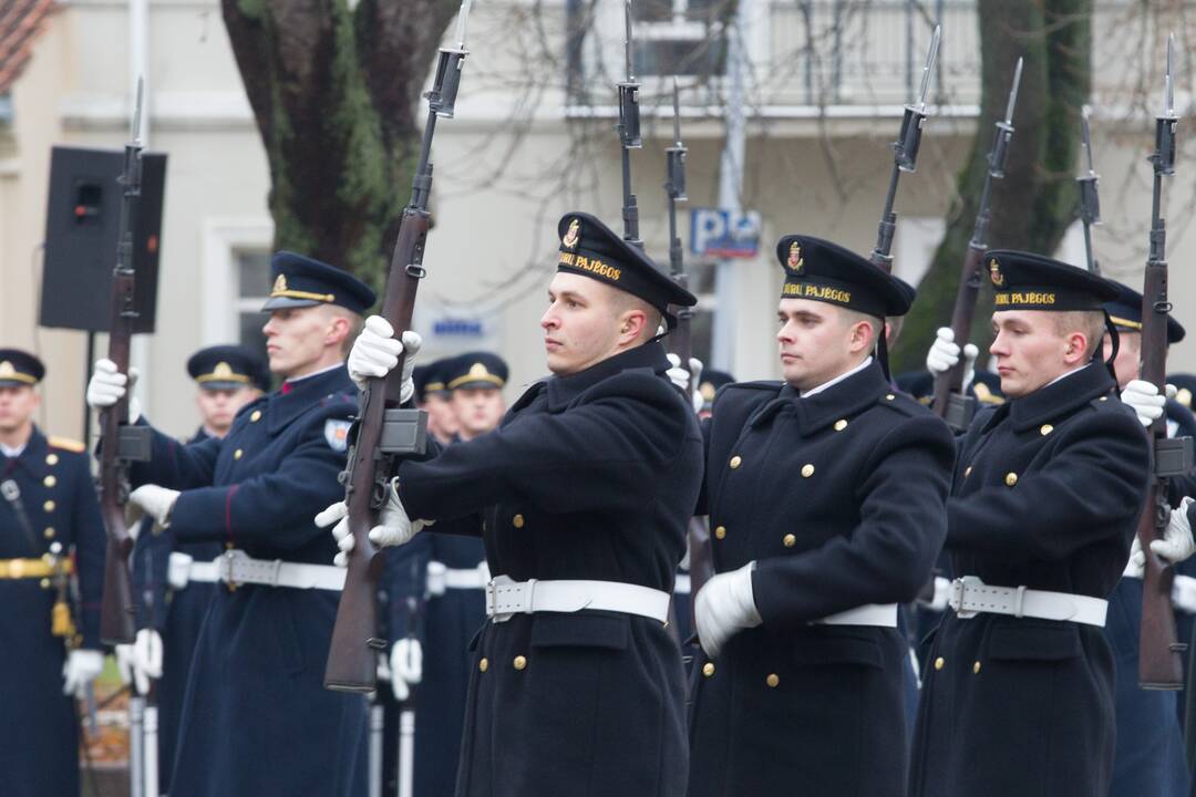 Garbės sargybos kuopos įkūrimo metinių minėjimas