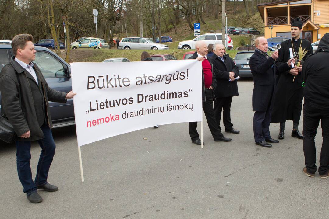 Vežėjai rinkosi į protesto akciją