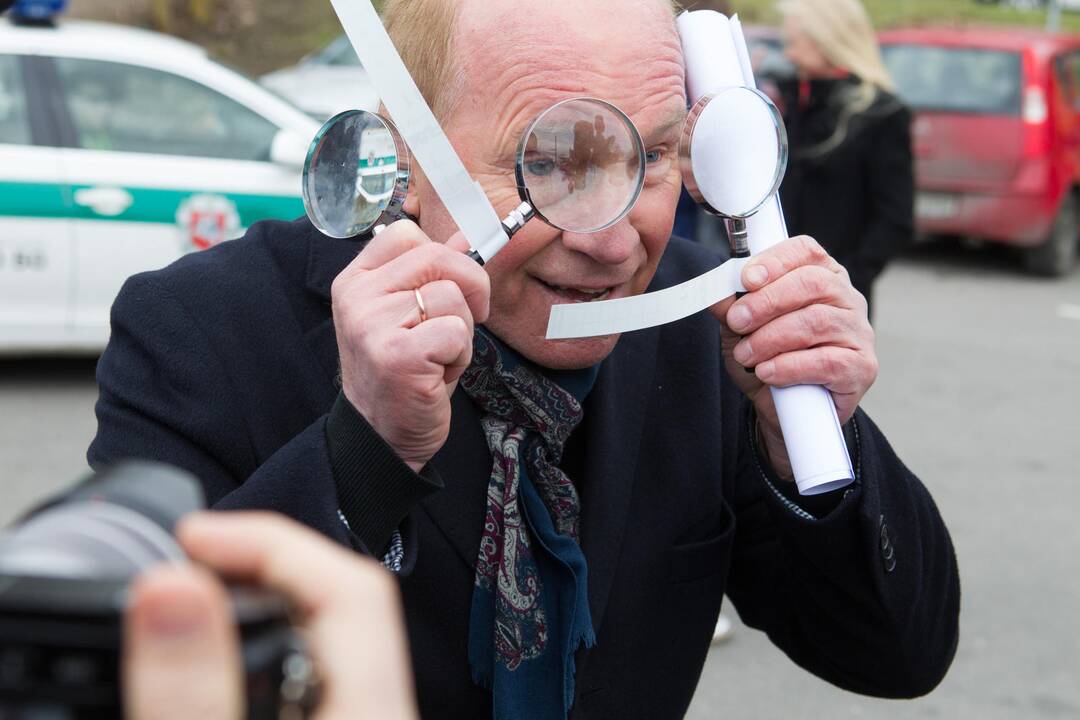 Vežėjai rinkosi į protesto akciją