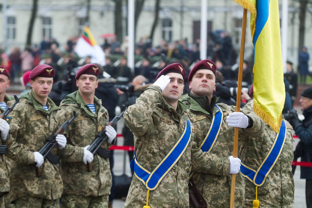 Iškilminga kariuomenės dienos rikiuotė Vilniuje