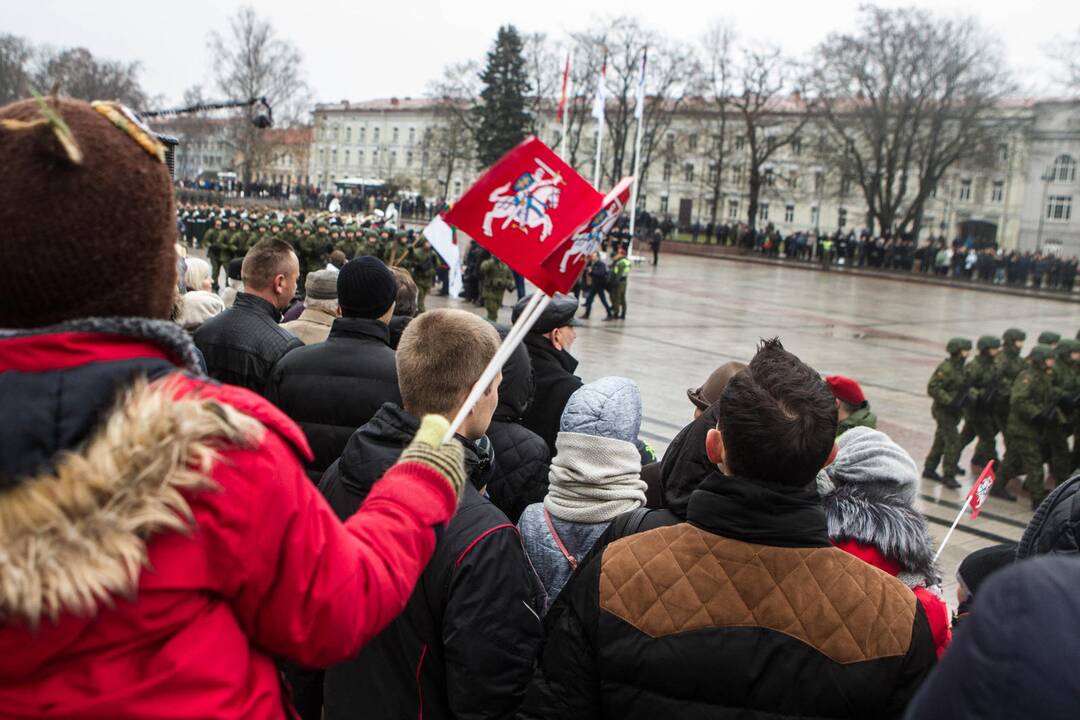 Iškilminga kariuomenės dienos rikiuotė Vilniuje