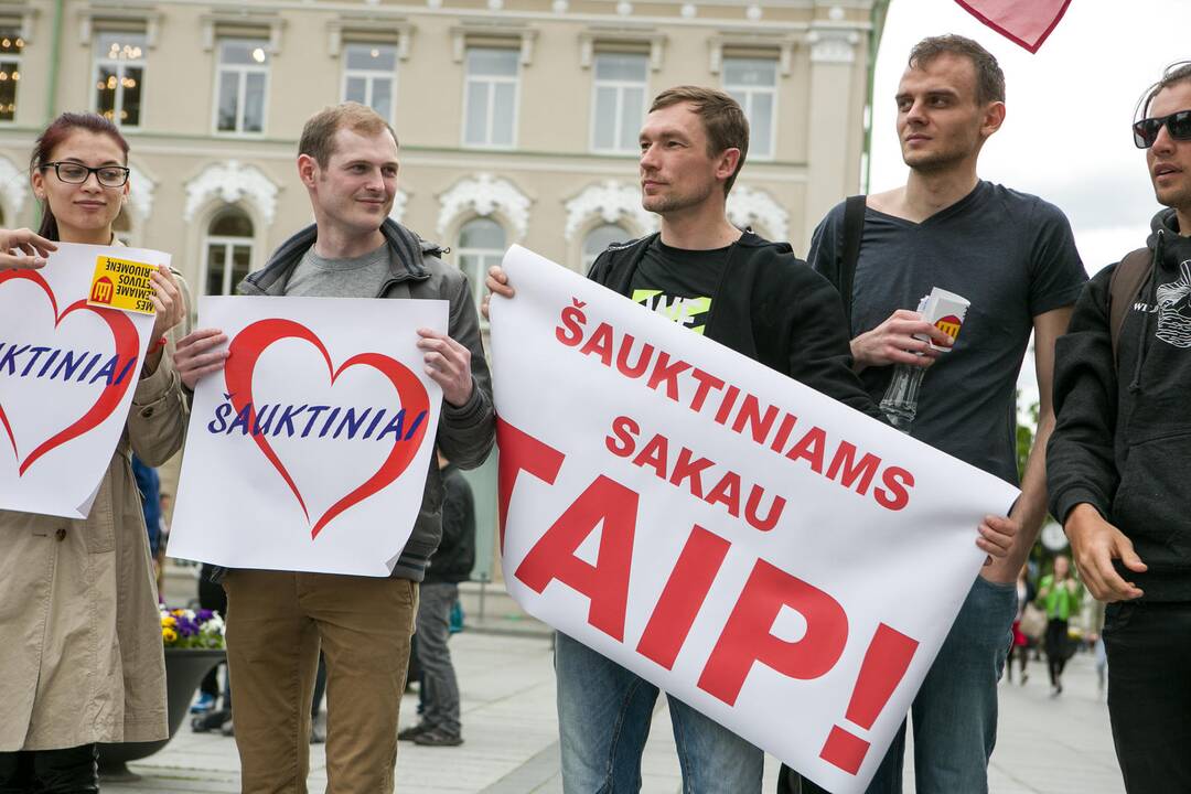 Nepritariančių šauktinių kariuomenės grąžinimui protestas