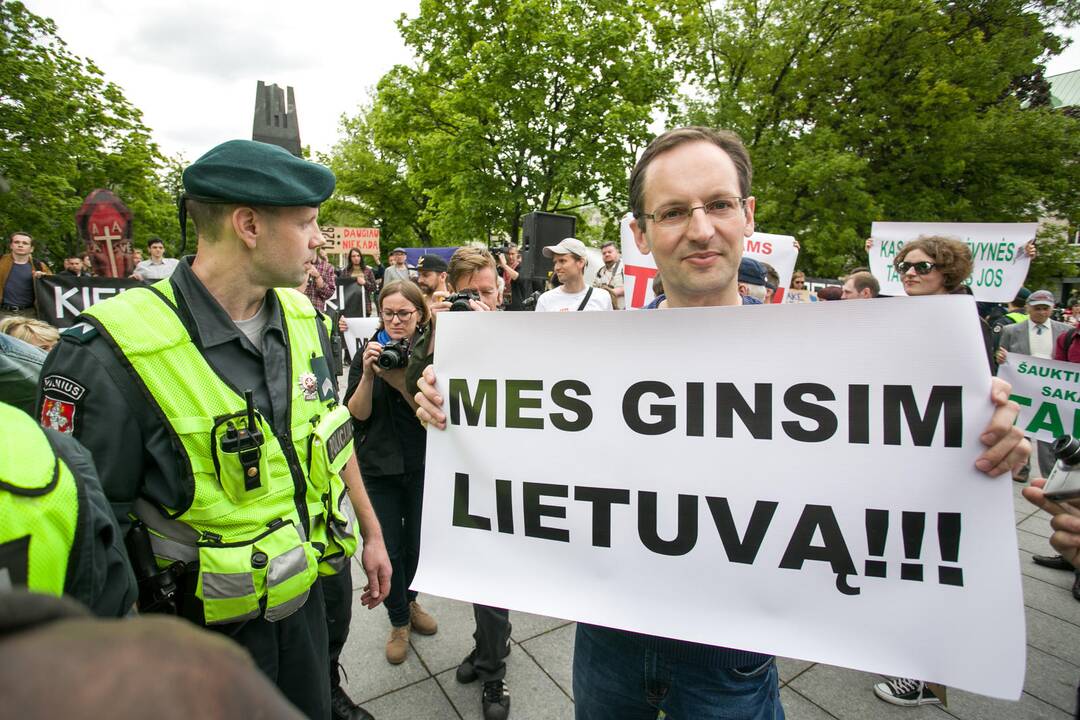 Nepritariančių šauktinių kariuomenės grąžinimui protestas