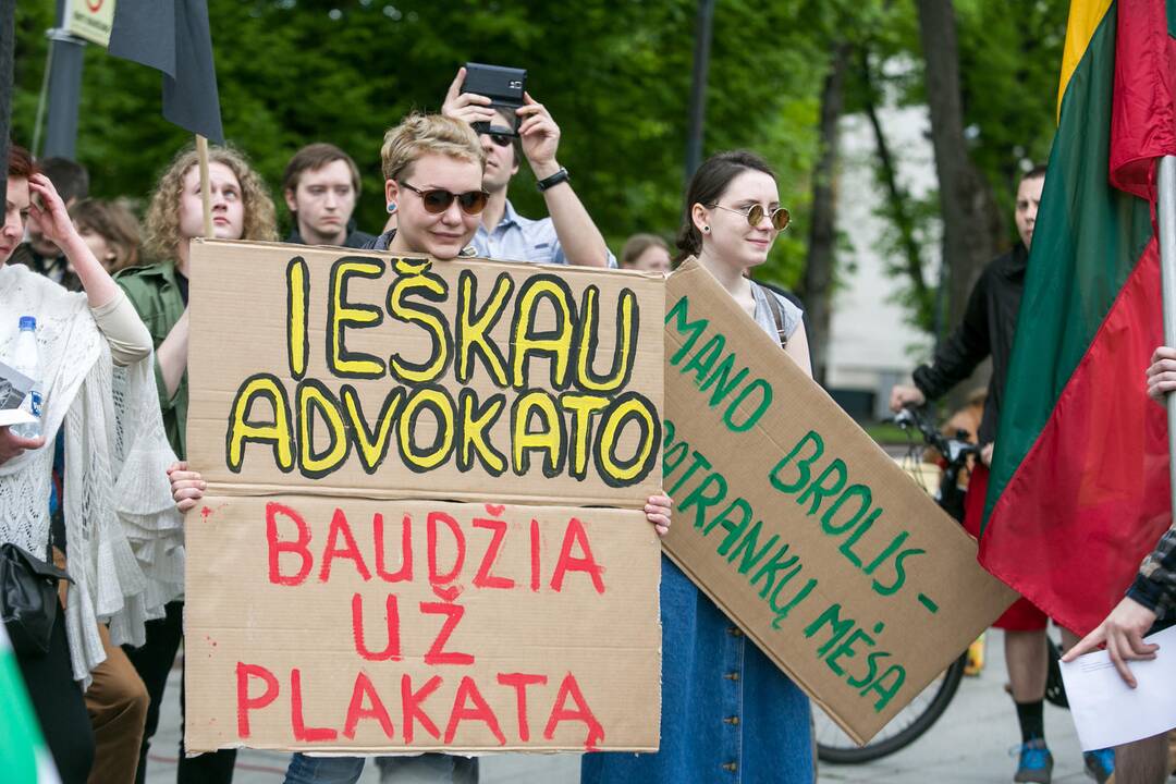 Nepritariančių šauktinių kariuomenės grąžinimui protestas