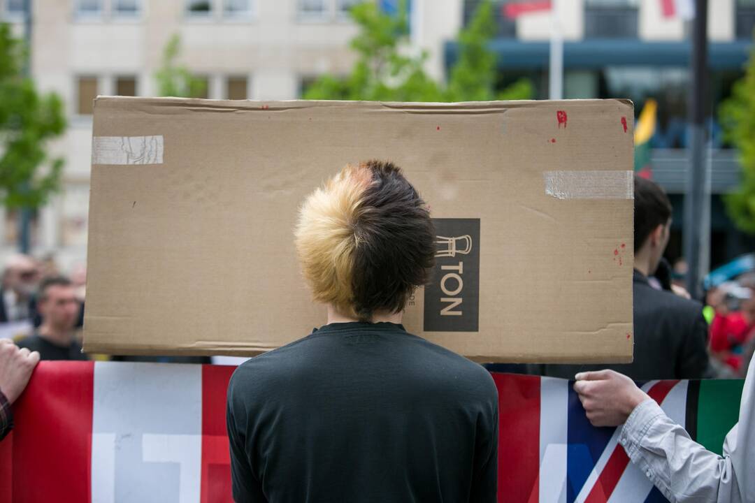 Nepritariančių šauktinių kariuomenės grąžinimui protestas