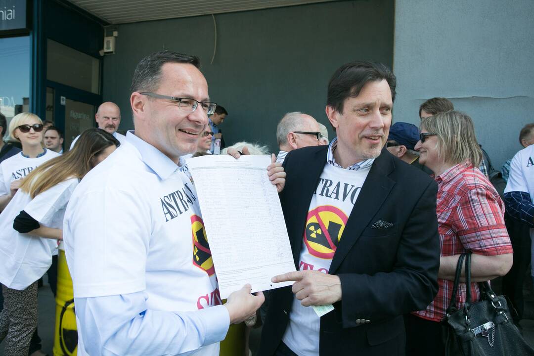 Konservatorių piketas prieš Astravo AE