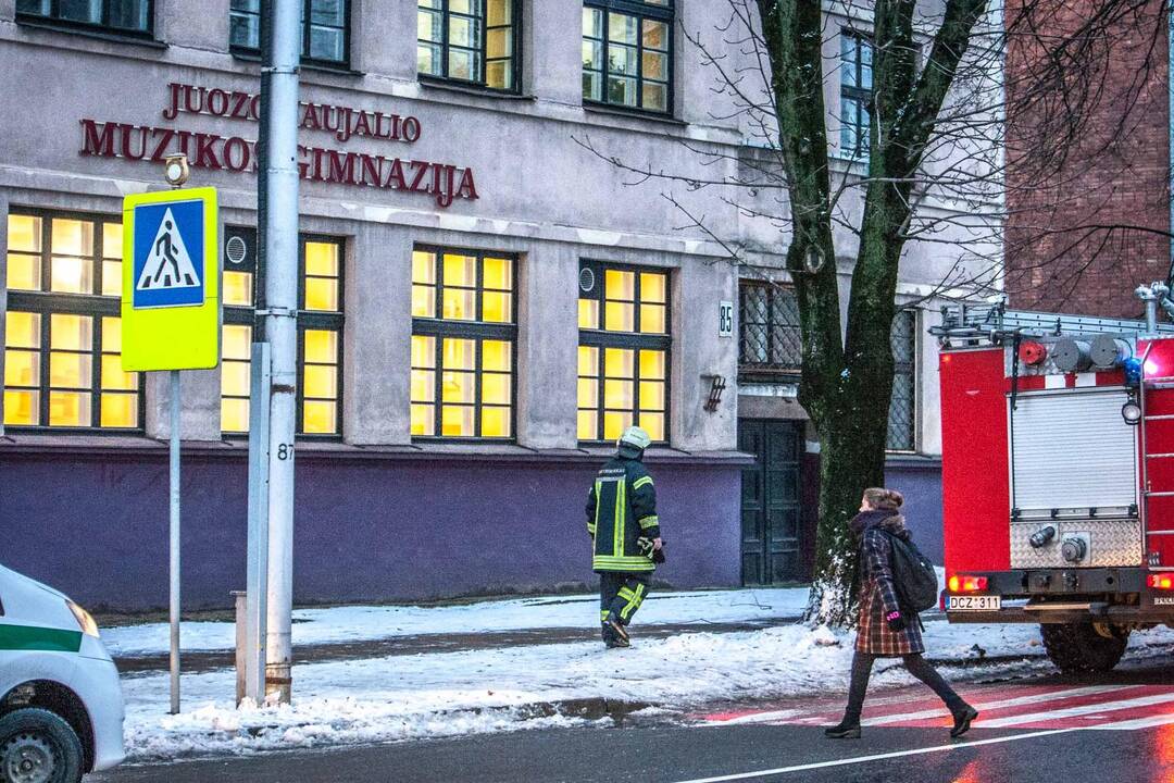 Gaisras J. Naujalio muzikos gimnazijoje