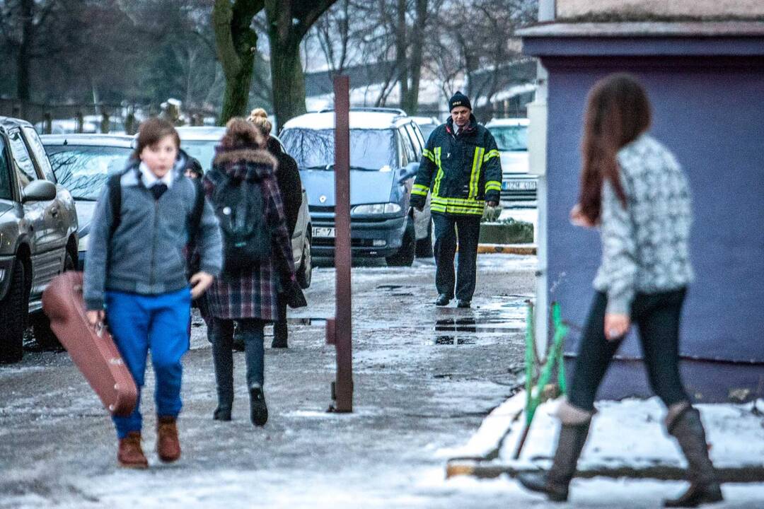 Gaisras J. Naujalio muzikos gimnazijoje