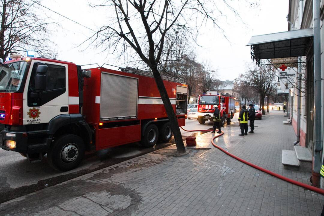 Gaisras Mickevičiaus gatvėje