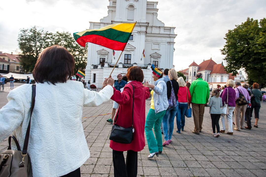 Baltijos kelias atkurtas Kauno širdyje