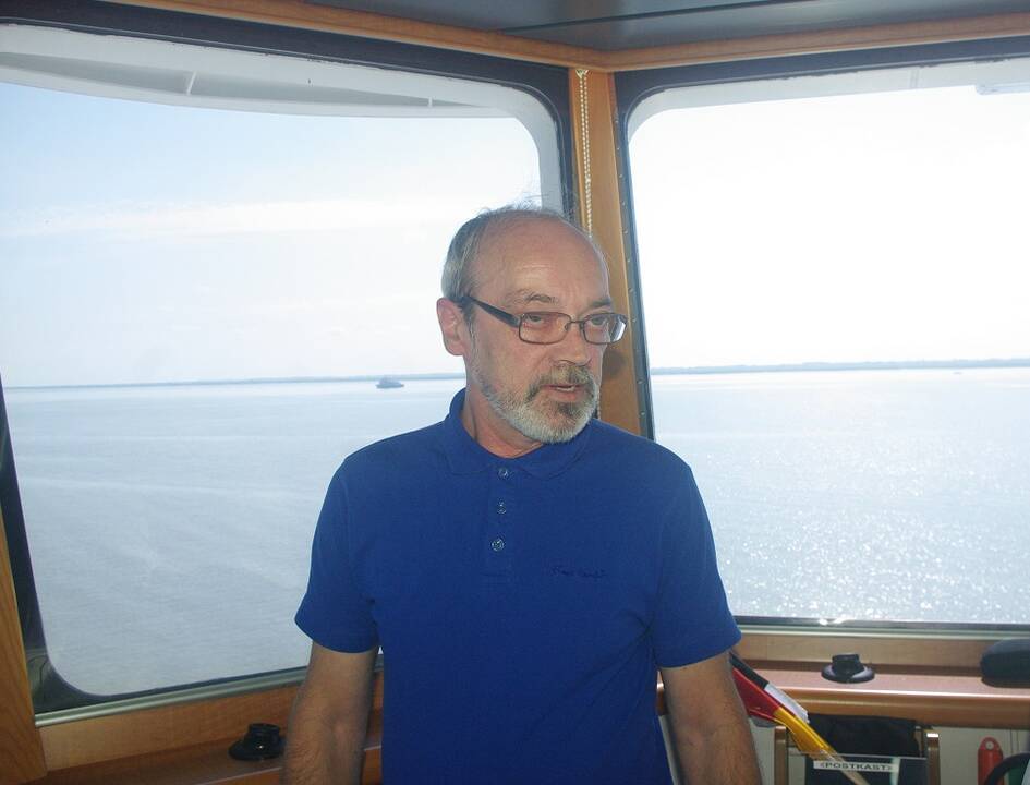 Erdvės: Elbės vaizdas iš kelto vairininko kabinos.