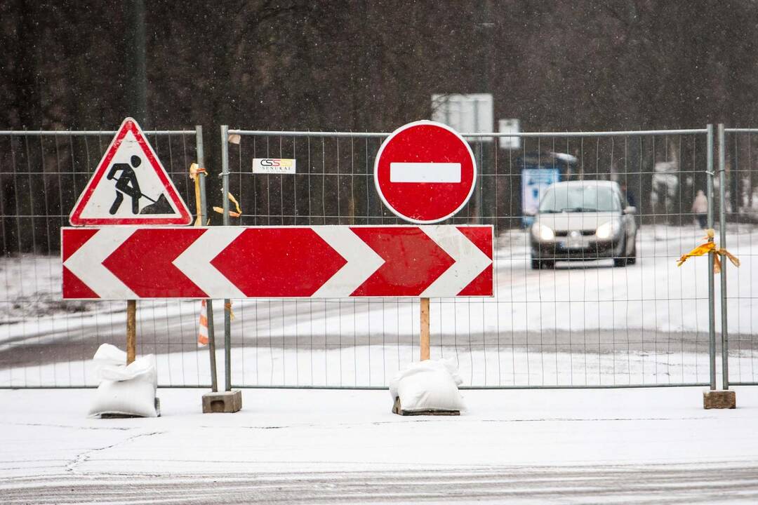 Kelio remontas K. Petrausko gatėje