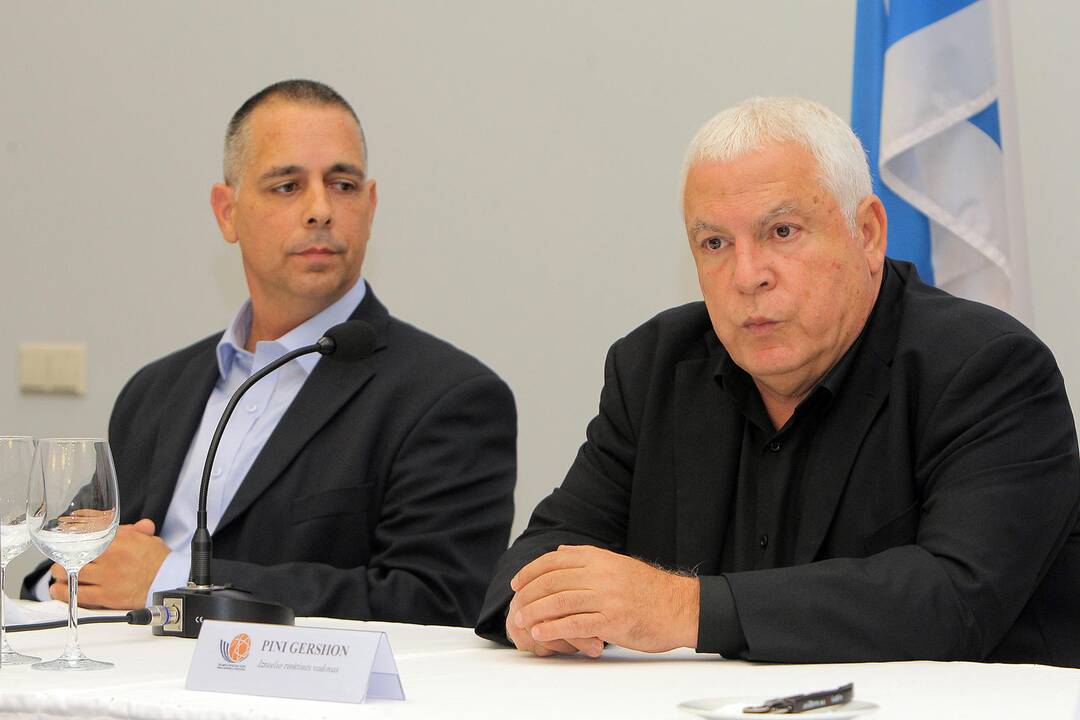 Lietuvos ir Izraelio krepšinio vadovų spaudos konferencija