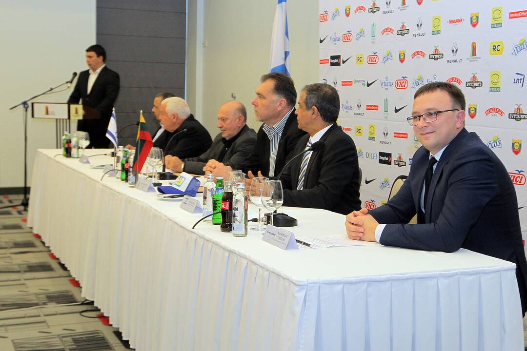 Lietuvos ir Izraelio krepšinio vadovų spaudos konferencija