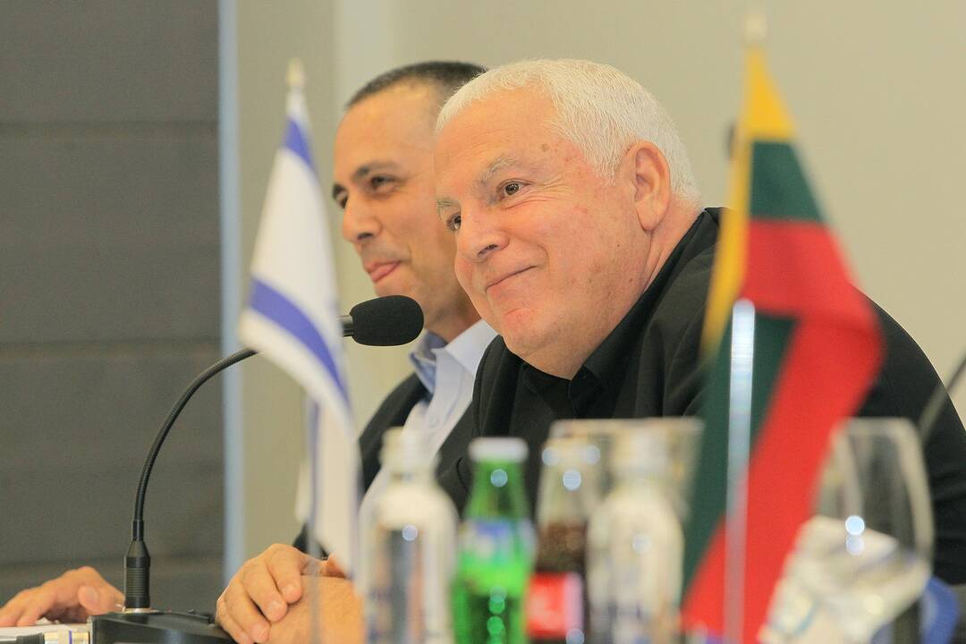 Lietuvos ir Izraelio krepšinio vadovų spaudos konferencija