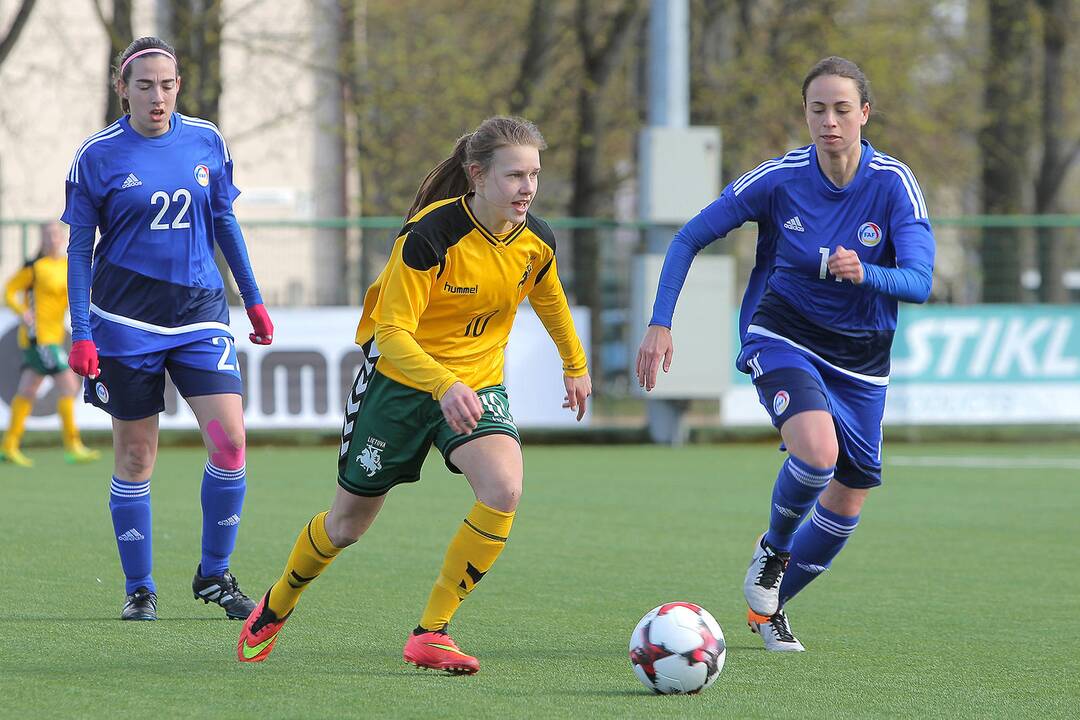 Moterų futbolas: Lietuva – Andora 2:0
