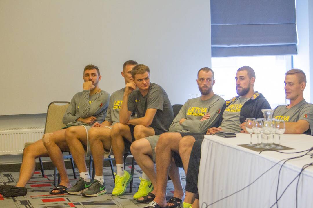 Lietuvos krepšinio rinktinės spaudos konferencija