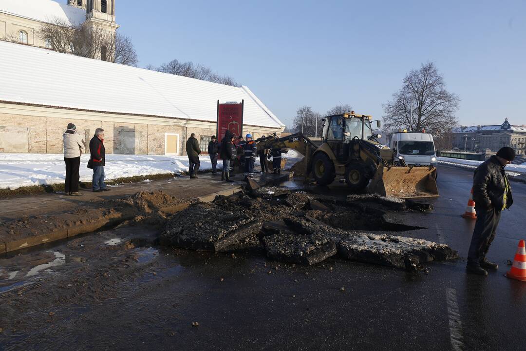 Vandentiekio avarija Vilniuje