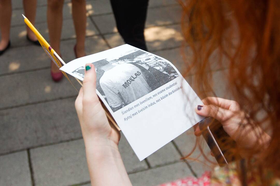 Protesto akcija Laisvės alėjoje