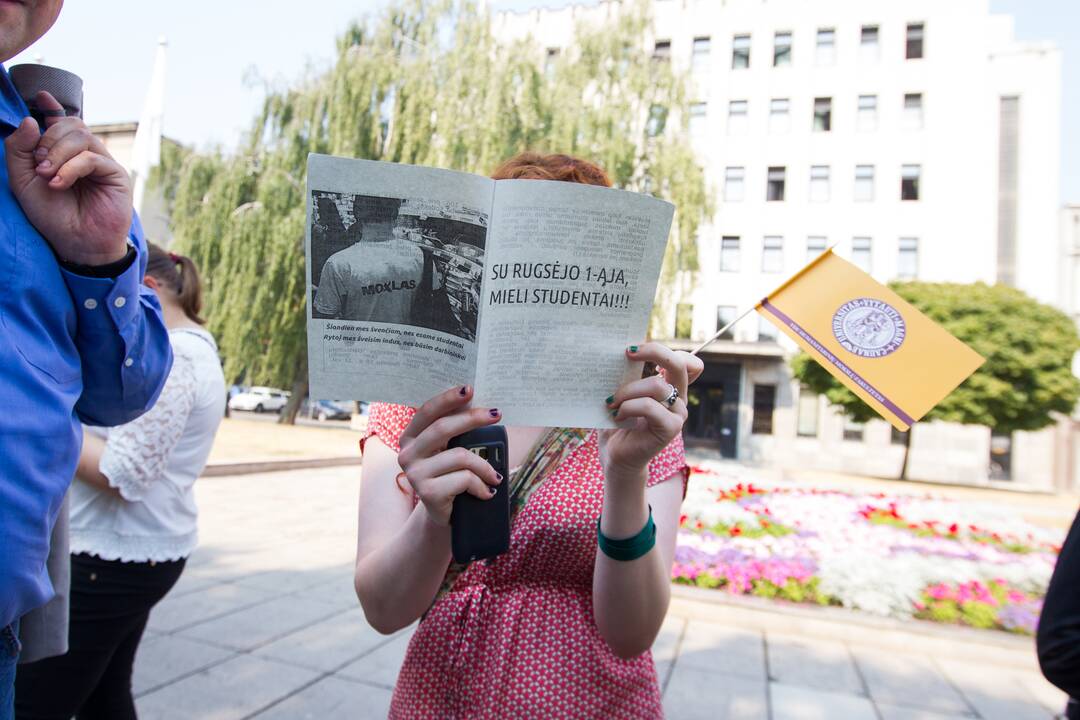 Protesto akcija Laisvės alėjoje