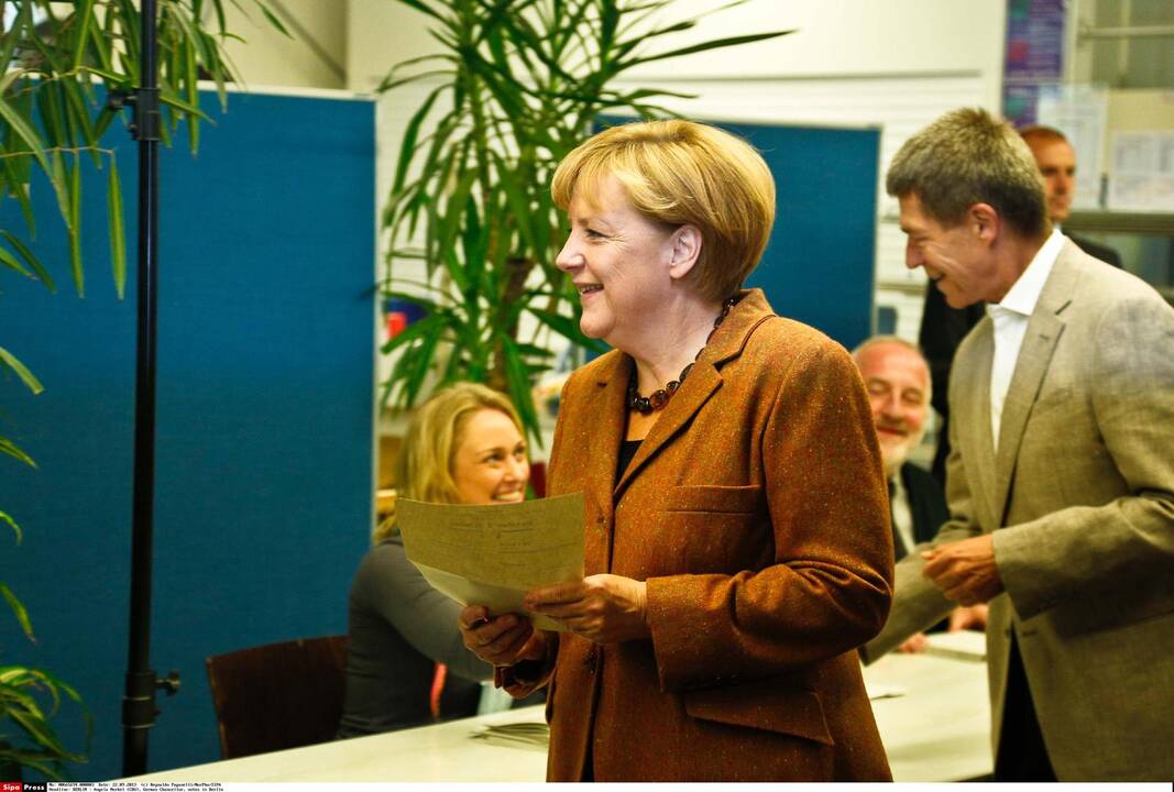 Rinkimus Vokietijoje laimėjo A. Merkel partija