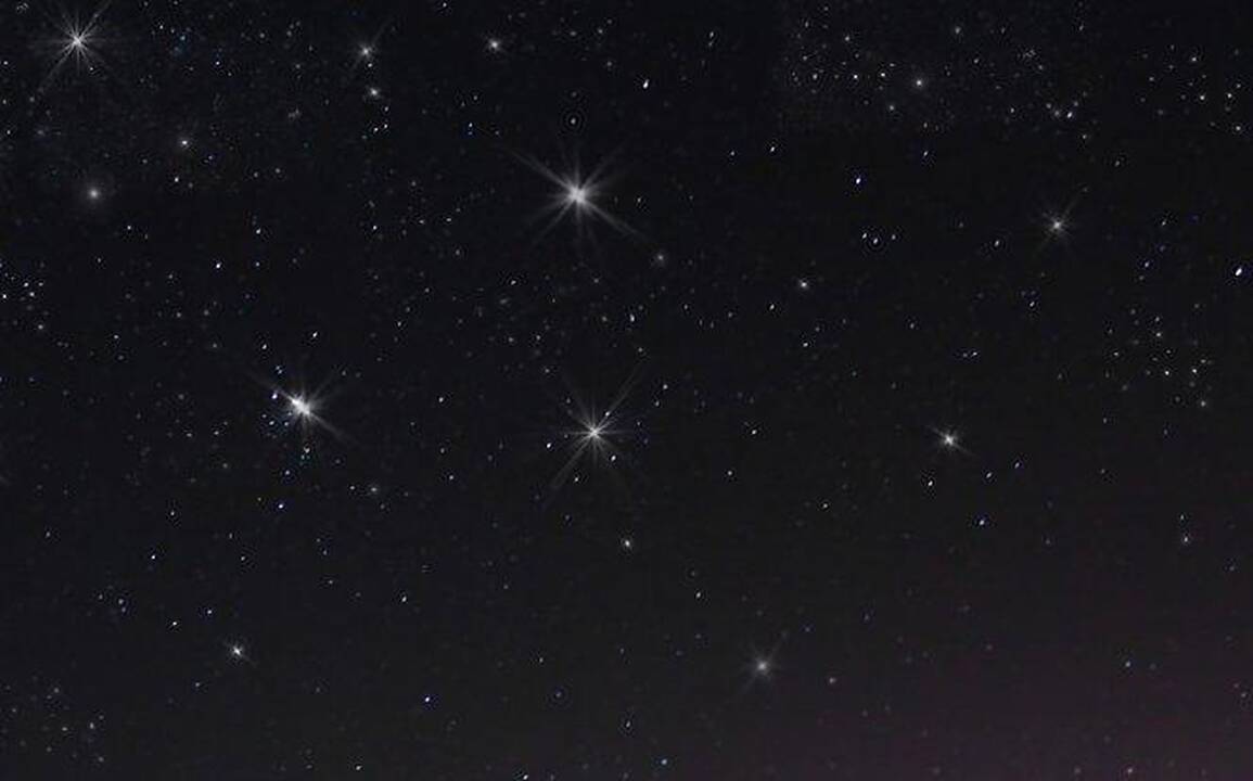 Danguje virš Lietuvos - retas planetų išsidėstymas