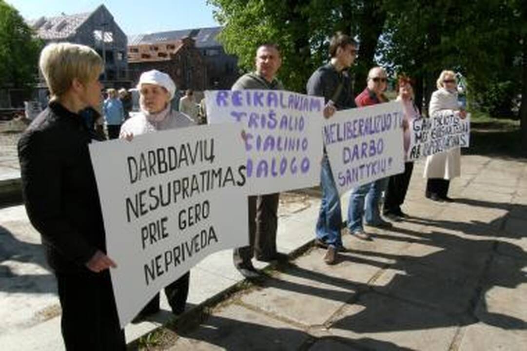 Klaipėdoje – piketų banga